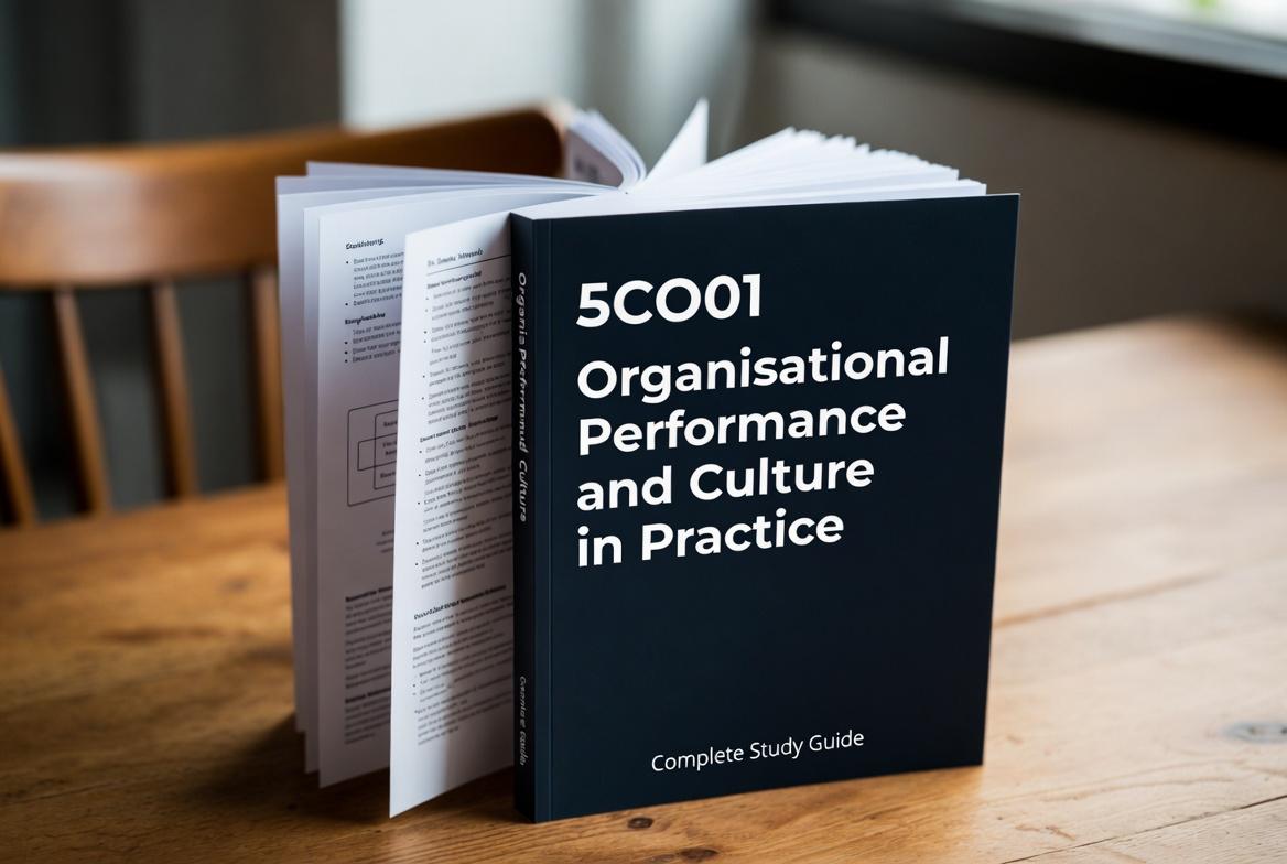 CIPD 5CO01 study guide covering organisational performance and culture