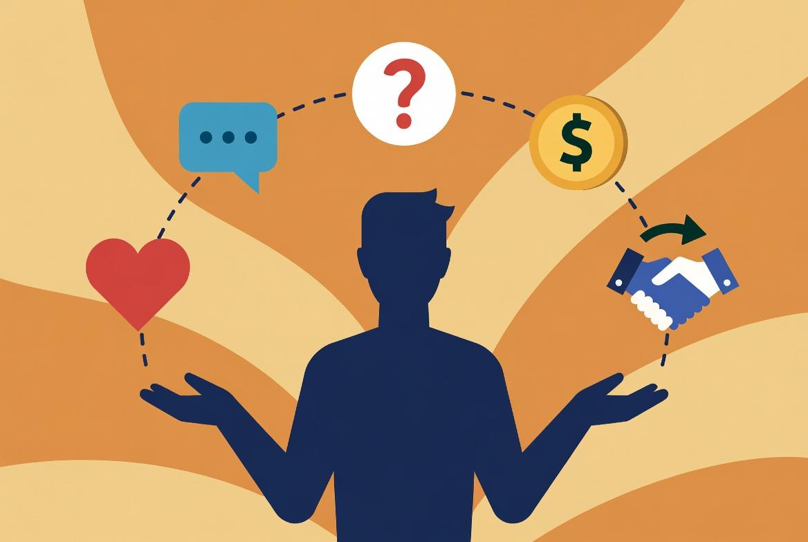 Illustration of social exchange theory showing reciprocal relationship between employer and employee